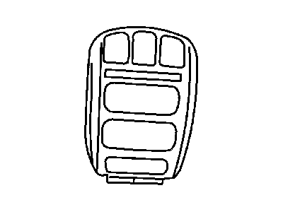 Dodge 5066126AB BEZEL Instrument Panel Center