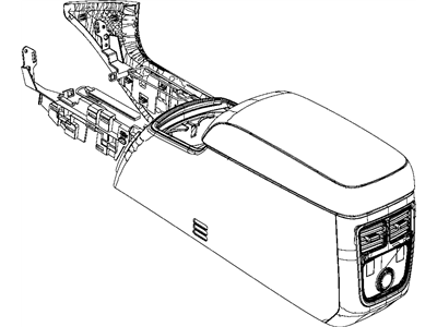 Mopar 1VT04DX9AA End Cap Console