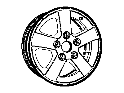 Ram 1AN31PAKAD WHEEL Aluminum