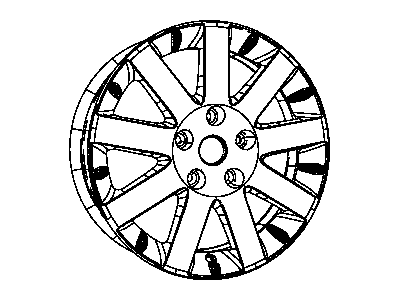 Ram 1BD60XZAAE WHEEL Aluminum