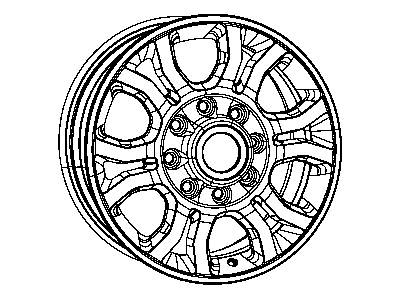 Ram 1UD27AAAAC WHEEL Aluminum