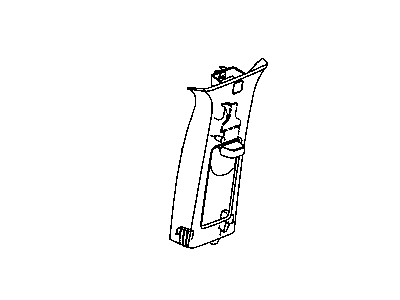 Dodge 1LU30DW1AB MOLDING B Pillar
