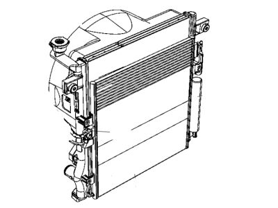 Dodge 68003972AA CONDENSER Air Conditioning
