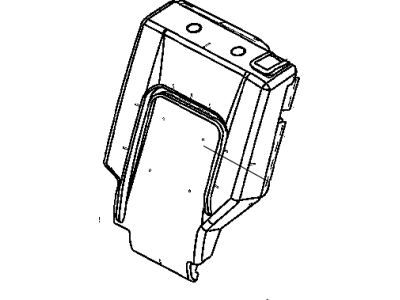 Jeep 1AE011DVAA COVER Rear Seat Back 35%