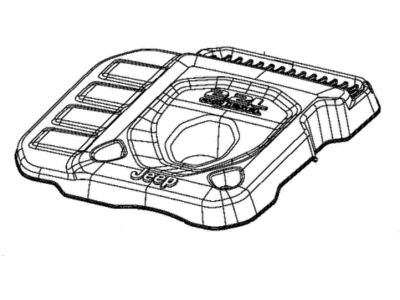 Jeep Wrangler Engine Cover - 5281743AA