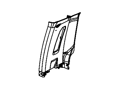 Ram 1DX51BD1AB PANEL B Pillar Upper Trim