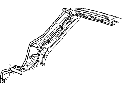 Jeep 55360178AA HOSE Sunroof Drain Front