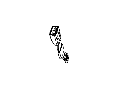 Dodge 1AN191X9AA SEAT BELT Rear Inner Buckle