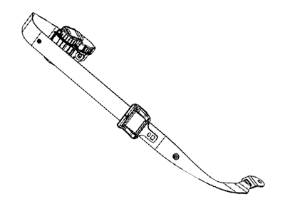Dodge 1AN15DX9AD SEAT BELT Rear Center Shoulder