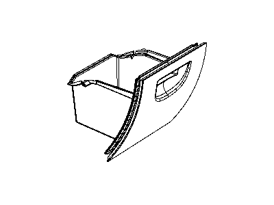 Jeep 5KD241J8AB GLOVE BOX Instrument Panel