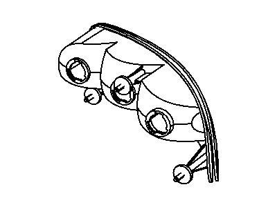 Mopar 4865487AJ Tail Lamp, Rear Driver Side