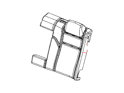 Dodge 1VL85DW1AA COVER Rear Seat Back Left