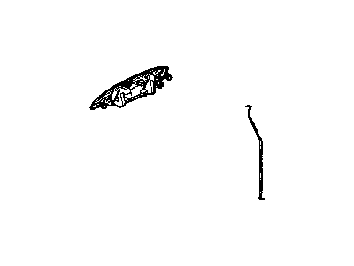 Chrysler UC18XBQAB HANDLE Front Door Exterior