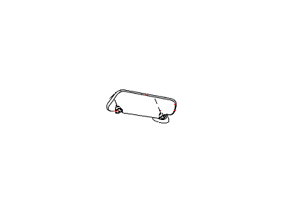 Dodge 1CK15DW1AB VISOR Left