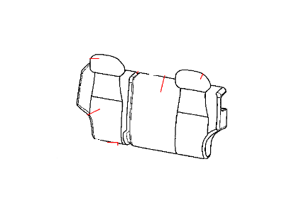 Jeep 1BF921J3AA COVER Rear Seat Back 40%