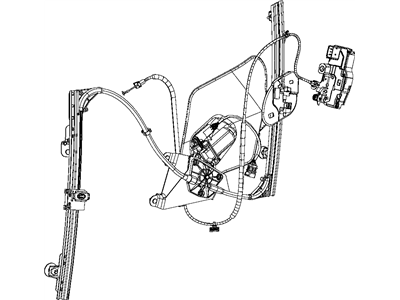 Dodge 4865610AI REGULATOR Front Door Window
