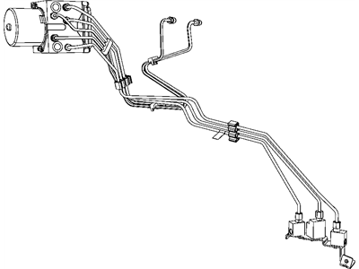 Ram 52013170AJ TUBE Brake HCU To Junction Block Rear