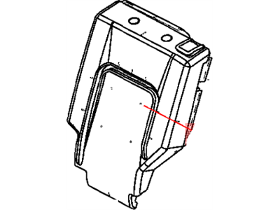 Jeep 1AE021DVAA SEAT BACK Rear 65%