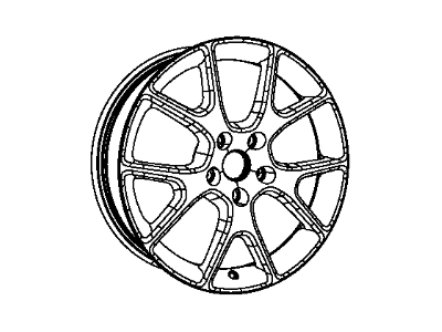 Dodge 5LN63GSAAB WHEEL Aluminum