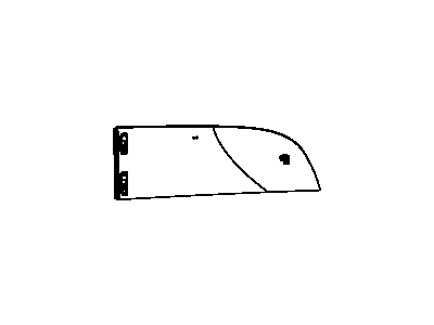 Ram 5109653AG GLASS Quarter Vent Window With Seal