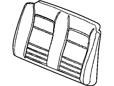 Chrysler ZF211L2AA COVER Rear Seat Back