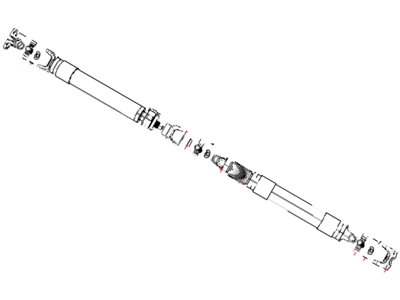 Ram 52123030AB SHAFT Drive Rear 2-Piece