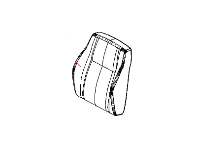 Jeep 1UD84XDVAA COVER Front Seat Back