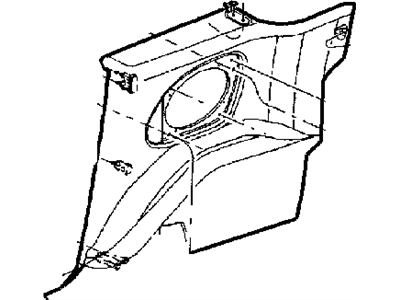 Chrysler SP40XT1AD PANEL Quarter Trim