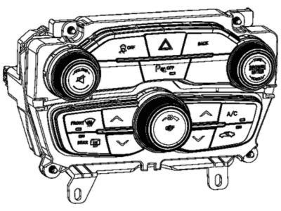 Mopar 68184926AB Dash Control Unit