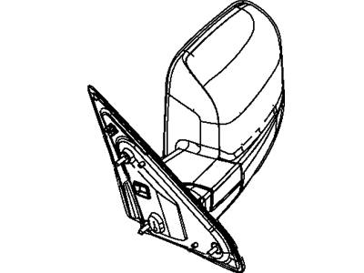 2012 Ram 2500 Car Mirror - 55372069AF