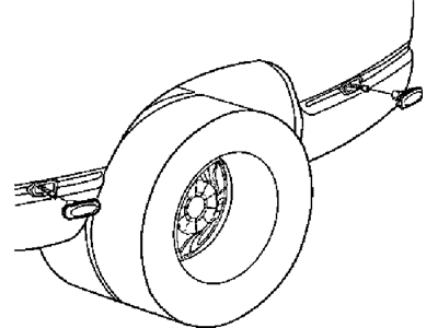 Mopar 55077459AA Side Marker Lamp, Yellow, Rear