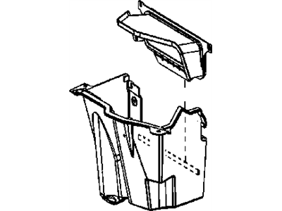 Dodge 4806293AA PLENUM Fresh Air Inlet Without Air Filter