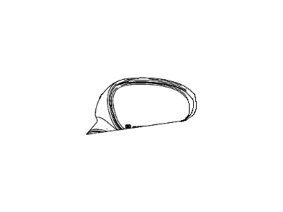 Dodge 68252726AA GLASS Mirror Replacement