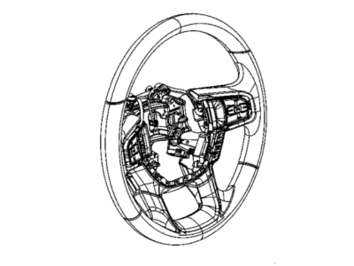 Ram 3500 Steering Wheel - 6WR752N8AA