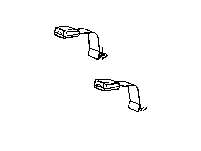 Dodge 5JJ821D5AA SEAT BELT Rear Inner