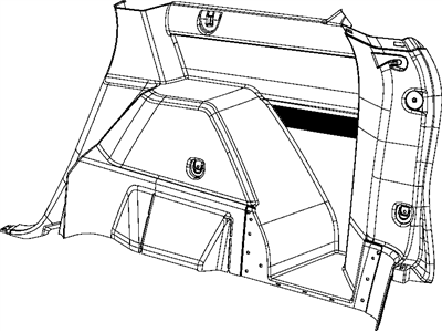 Dodge 1CA86DK7AC PANEL Quarter Trim