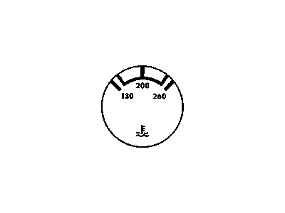 Dodge 4723735 GAUGE ASSEMBLY, Temperature (w/Screws)