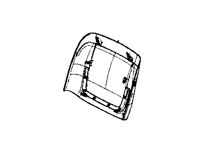 Chrysler 1UY02DX9AA PANEL Front Seat Back