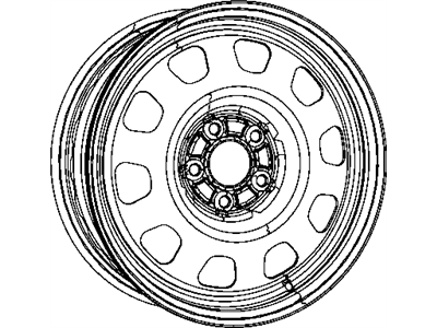 Chrysler 5105078AA WHEEL Steel