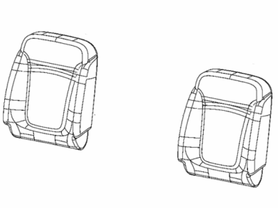 Dodge 6QL45DX9AA COVER Front Seat Back