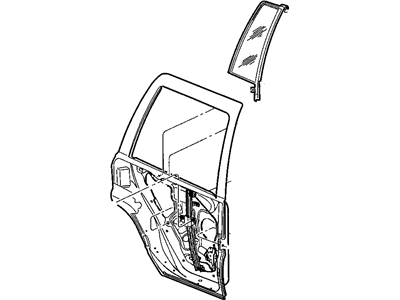 Mopar 55363284AC Regulator Rear Door Window