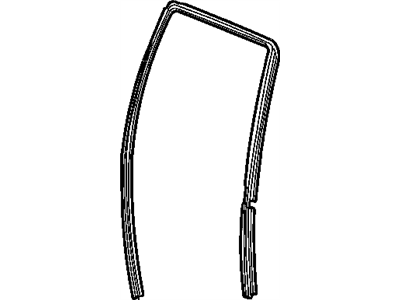 Jeep 55136081AF SEAL Rear Door Glass