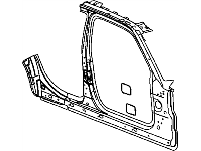 Dodge 68034160AC PANEL Body Side Aperture Front Inner