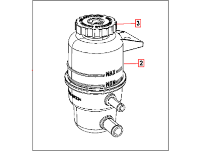 Ram 4721497AB RESERVOIR Power Steering Fluid