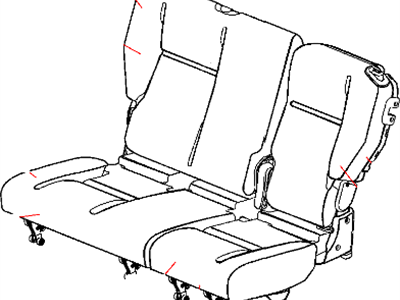 2010 Chrysler PT Cruiser Seat Cover - 1SP341DAAA