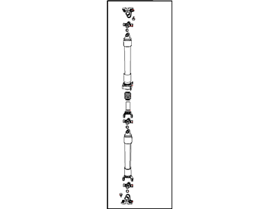 Ram 52123434AC SHAFT Drive Rear 2-Piece
