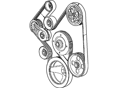 Chrysler 53032805AB BELT Serpentine