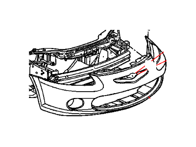 Chrysler Sebring Bumper - 4805908AA