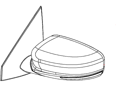 2015 Dodge Dart Car Mirror - 5SP101AUAA