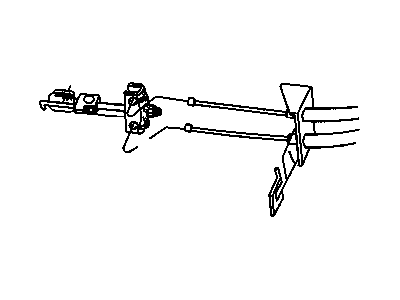2002 Dodge Ram Wagon Parking Brake Cable - 52009563